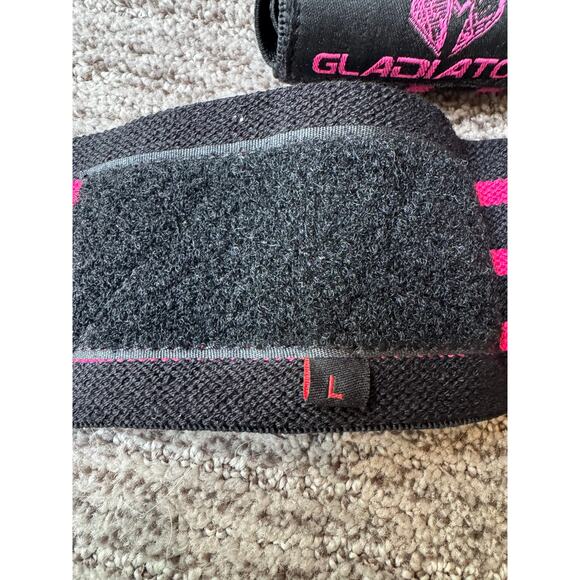 Gladiator Gym Wrist Wraps - Pink and Black - New in Box - Picture 4 of 6